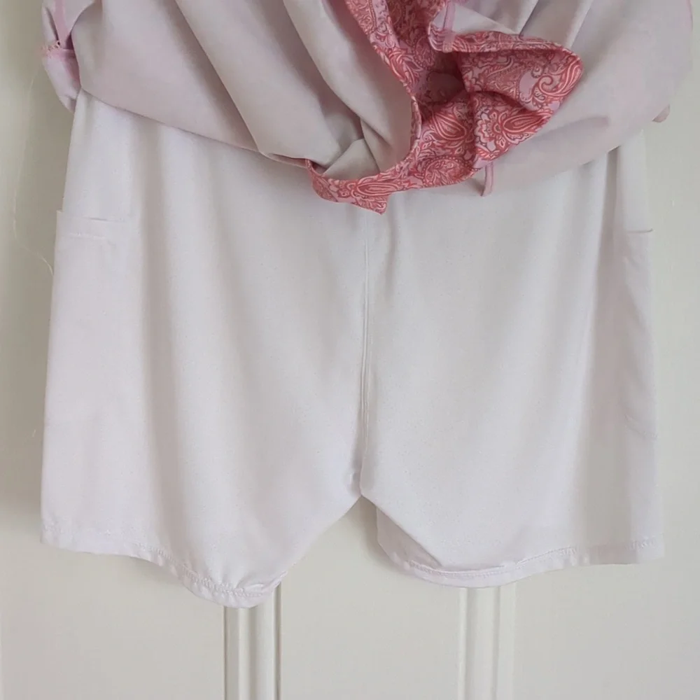 Medium Pink and Purple Paisley Activewear Skort Golf Slimour Sears